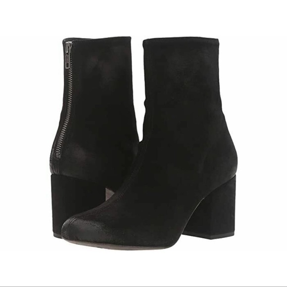 Free People Cecile Ankle Black Suede Boot - Picture 2 of 9